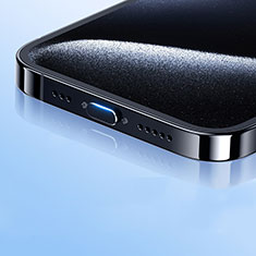 Apple iPhone 15 Pro用アンチ ダスト プラグ キャップ ストッパー USB-C Android Type-Cユニバーサル H01 アップル ブラック