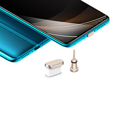 Apple iPhone 15 Pro用アンチ ダスト プラグ キャップ ストッパー USB-C Android Type-Cユニバーサル H03 アップル ゴールド