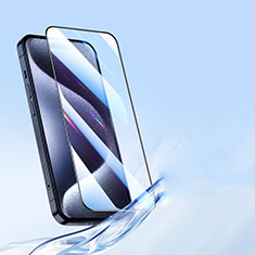 Apple iPhone 15 Pro用強化ガラス フル液晶保護フィルム U03 アップル ブラック