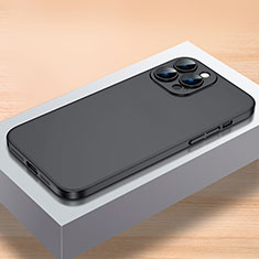 Apple iPhone 15 Pro Max用ハードケース プラスチック 質感もマット カバー QC1 アップル ブラック