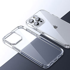 Apple iPhone 15 Pro Max用ハイブリットバンパーケース クリア透明 プラスチック カバー QC2 アップル クリア