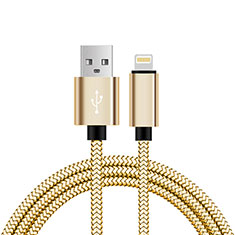 Apple iPhone 5C用USBケーブル 充電ケーブル L07 アップル ゴールド