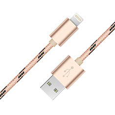 Apple iPhone 5C用USBケーブル 充電ケーブル L10 アップル ゴールド