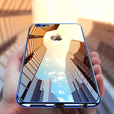 Apple iPhone 6用極薄ソフトケース シリコンケース 耐衝撃 全面保護 クリア透明 T16 アップル ネイビー