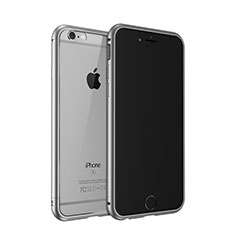 Apple iPhone 6S用ケース 高級感 手触り良い アルミメタル 製の金属製 バンパー アップル グレー