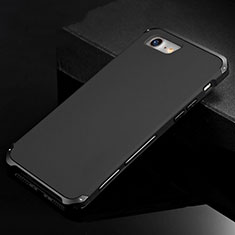 Apple iPhone 7用ケース 高級感 手触り良い アルミメタル 製の金属製 カバー アップル ブラック
