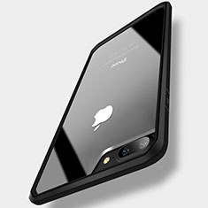 Apple iPhone 7 Plus用バンパーケース クリア透明 F01 アップル ブラック