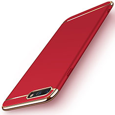 Apple iPhone 7 Plus用ケース 高級感 手触り良い メタル兼プラスチック バンパー F01 アップル レッド
