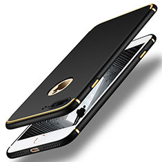 Apple iPhone 7 Plus用ケース 高級感 手触り良い メタル兼プラスチック バンパー F02 アップル ブラック