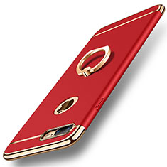 Apple iPhone 7 Plus用ケース 高級感 手触り良い メタル兼プラスチック バンパー アンド指輪 A05 アップル レッド