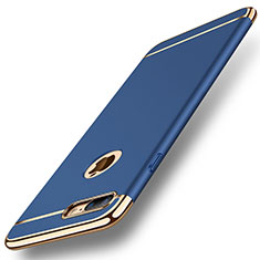 Apple iPhone 7 Plus用ケース 高級感 手触り良い メタル兼プラスチック バンパー M01 アップル ネイビー