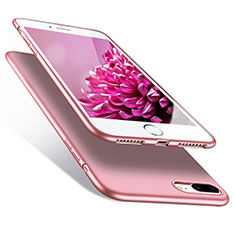 Apple iPhone 7 Plus用シリコンケース ソフトタッチラバー カバー アップル ピンク