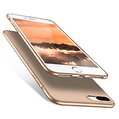 Apple iPhone 7 Plus用シリコンケース ソフトタッチラバー カバー アップル ゴールド