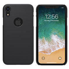 Apple iPhone XR用ハードケース プラスチック 質感もマット M02 アップル ブラック