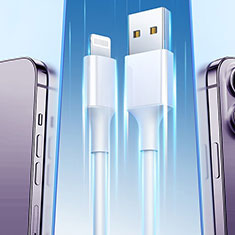 Apple iPhone Xs用Lightning USBケーブル 充電ケーブル H01 アップル ホワイト