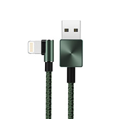 Apple iPhone Xs Max用USBケーブル 充電ケーブル D19 アップル グリーン