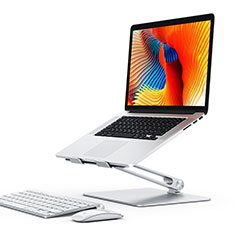 Apple MacBook Air 13 インチ (2020)用ノートブックホルダー ラップトップスタンド K07 アップル シルバー