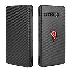 Asus ROG Phone 3用手帳型 レザーケース スタンド カバー L02Z Asus ブラック