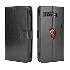 Asus ROG Phone 3用手帳型 レザーケース スタンド カバー BY5 Asus ブラック