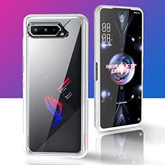 Asus ROG Phone 5 Pro用360度 フルカバー ハイブリットバンパーケース クリア透明 プラスチック カバー ZJ5 Asus クリア