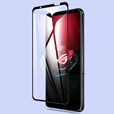 Asus ROG Phone 5 Ultimate用強化ガラス フル液晶保護フィルム Asus ブラック