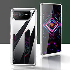 Asus ROG Phone 6用360度 フルカバー ハイブリットバンパーケース クリア透明 プラスチック カバー ZJ5 Asus クリア