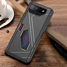 Asus ROG Phone 7用極薄ソフトケース シリコンケース 耐衝撃 全面保護 ZJ1 Asus グレー