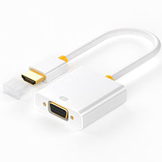 HDMI - VGA アクティブ変換ケーブルアダプタ H02 ホワイト