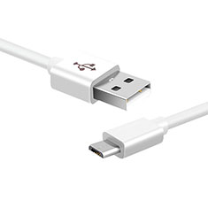 Oppo A12e用USB 2.0ケーブル 充電ケーブルAndroidユニバーサル A02 ホワイト