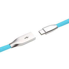 Oppo A58 4G用Type-Cケーブル 充電ケーブルAndroidユニバーサル T03 ブルー