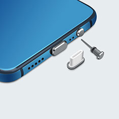 Samsung Galaxy J7 SM-J700f用アンチ ダスト プラグ キャップ ストッパー USB-C Android Type-Cユニバーサル H05 ダークグレー