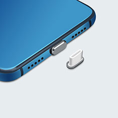 Samsung Galaxy J7 SM-J700f用アンチ ダスト プラグ キャップ ストッパー USB-C Android Type-Cユニバーサル H07 ダークグレー