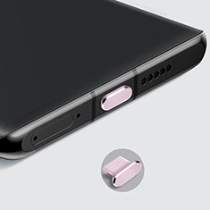 Sony Xperia 8用アンチ ダスト プラグ キャップ ストッパー USB-C Android Type-Cユニバーサル H08 ローズゴールド