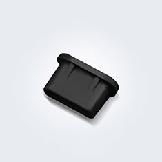 Sharp Aquos Sense4 Basic用アンチ ダスト プラグ キャップ ストッパー USB-C Android Type-Cユニバーサル H11 ブラック