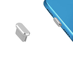Samsung Galaxy Tab A7 Wi-Fi 10.4 SM-T500用アンチ ダスト プラグ キャップ ストッパー USB-C Android Type-Cユニバーサル H13 シルバー