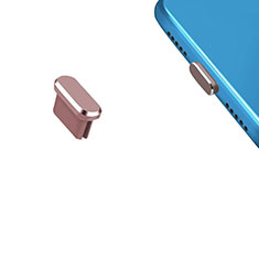 Samsung Galaxy M01用アンチ ダスト プラグ キャップ ストッパー USB-C Android Type-Cユニバーサル H13 ローズゴールド