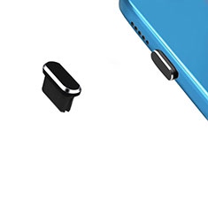 Oppo A93 5G用アンチ ダスト プラグ キャップ ストッパー USB-C Android Type-Cユニバーサル H13 ブラック