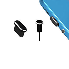 Oppo A93 5G用アンチ ダスト プラグ キャップ ストッパー USB-C Android Type-Cユニバーサル H15 ブラック