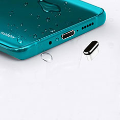 Samsung Z1 Z130H用アンチ ダスト プラグ キャップ ストッパー USB-C Android Type-Cユニバーサル H16 ブラック