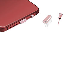 Oppo K9 5G用アンチ ダスト プラグ キャップ ストッパー USB-C Android Type-Cユニバーサル H17 ローズゴールド