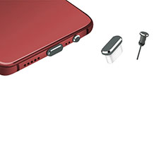 Xiaomi Redmi 10C 4G用アンチ ダスト プラグ キャップ ストッパー USB-C Android Type-Cユニバーサル H17 ダークグレー