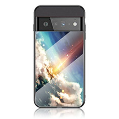 Google Pixel 6 Pro 5G用ハイブリットバンパーケース プラスチック パターン 鏡面 カバー LS1 グーグル マルチカラー
