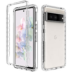 Google Pixel 7 5G用前面と背面 360度 フルカバー 極薄ソフトケース シリコンケース 耐衝撃 全面保護 バンパー 透明 グーグル クリア