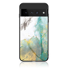 Google Pixel 7 Pro 5G用ハイブリットバンパーケース プラスチック パターン 鏡面 カバー グーグル グリーン