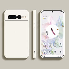 Google Pixel 7 Pro 5G用360度 フルカバー極薄ソフトケース シリコンケース 耐衝撃 全面保護 バンパー YK1 グーグル ホワイト