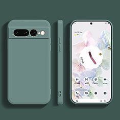 Google Pixel 7 Pro 5G用360度 フルカバー極薄ソフトケース シリコンケース 耐衝撃 全面保護 バンパー YK1 グーグル グリーン