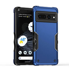 Google Pixel 7 Pro 5G用ハイブリットバンパーケース プラスチック 兼シリコーン カバー QW1 グーグル ネイビー