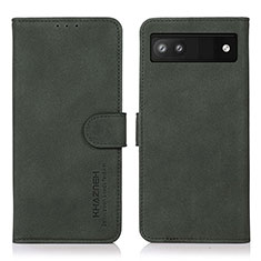 Google Pixel 7a 5G用手帳型 レザーケース スタンド カバー D01Y グーグル グリーン