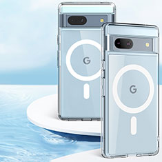 Google Pixel 7a 5G用極薄ソフトケース シリコンケース 耐衝撃 全面保護 クリア透明 カバー Mag-Safe 磁気 Magnetic P01 グーグル クリア