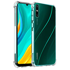 Huawei Enjoy 10e用極薄ソフトケース シリコンケース 耐衝撃 全面保護 クリア透明 カバー ファーウェイ クリア